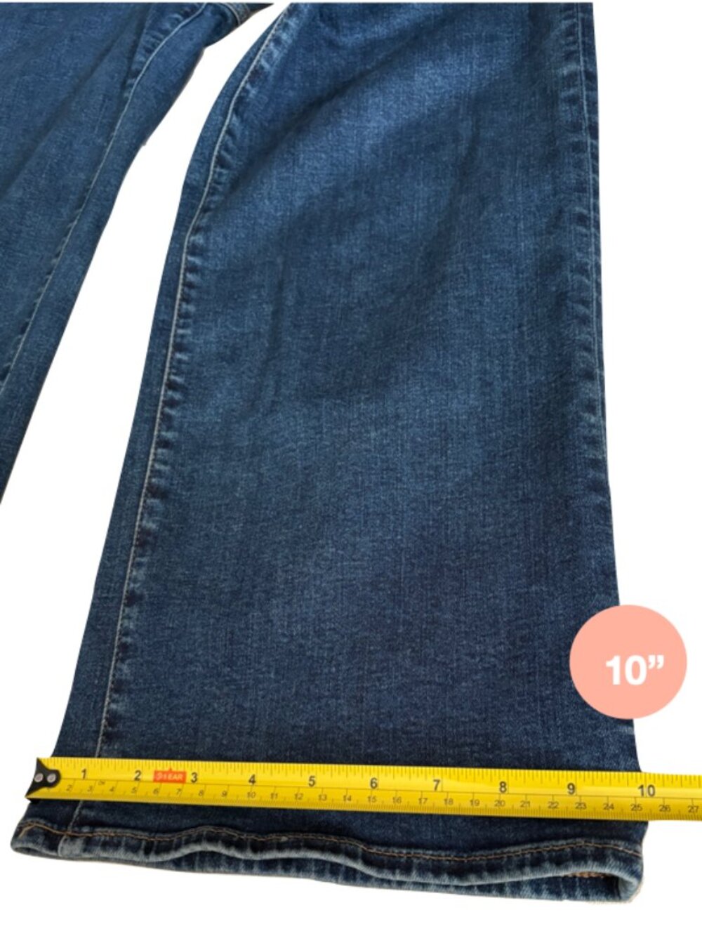Madewell womens jeans size 28 blue wide leg high rise stretch denim - Picture 13 of 15